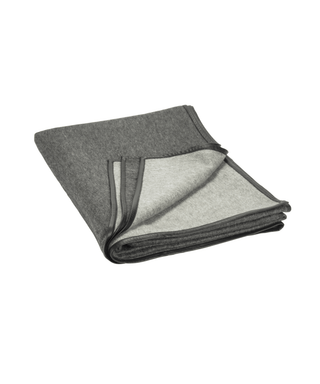 Cashmere Charcoal Biella Throw
