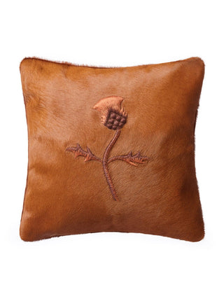 Thistle Tan Hair-on-Cowhide Cushion