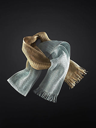 Woven nappa mesh scarf