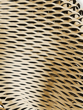 Bonded suede and cashmere mesh scarf