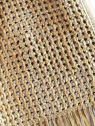 Woven nappa mesh scarf