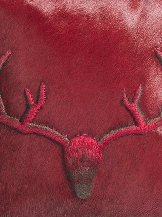 Stag Red Hair-on-Cowhide Cushion