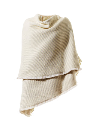 Woven Nappa Leather and Wool Scarf
