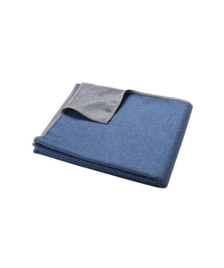 Blue Double Face Cashmere Throw