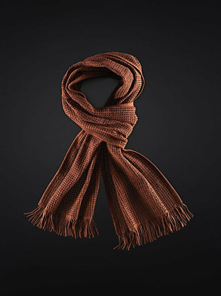 Woven nappa mesh scarf