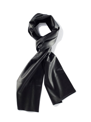 Nappa leather scarf